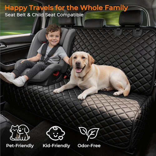 Dog Car Seat Cover for Back Seat, Waterproof Car Seat Protector