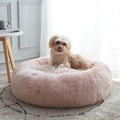 Western Home Calming Donut Cat Bed Small Dog Bed Washable,20" Pink