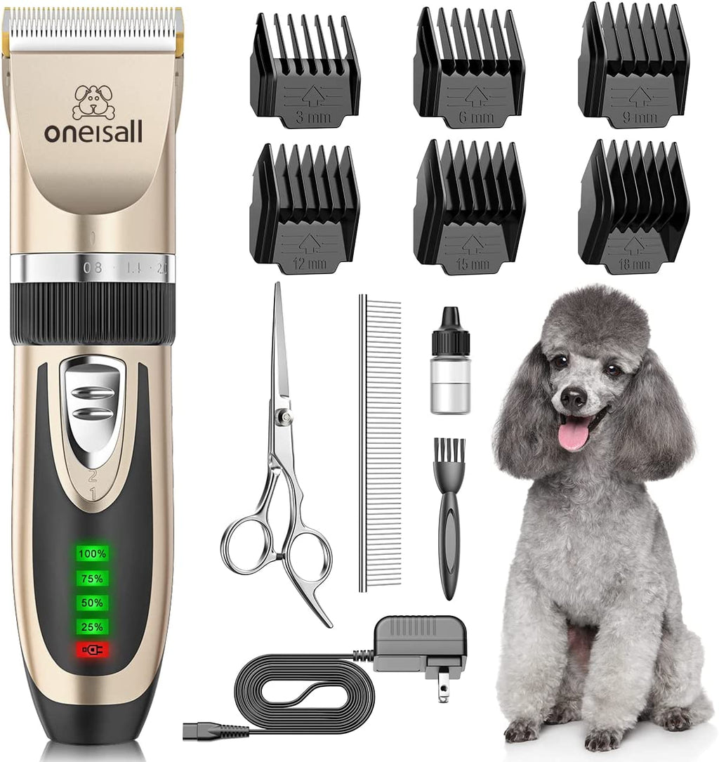 Dog Grooming Clippers with LED Display for Dogs & Cats